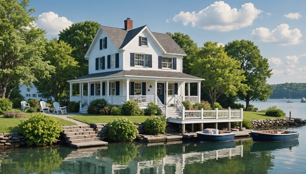 Où est-ce qu'on peut trouver un chalet à vendre au bord de l'eau ?